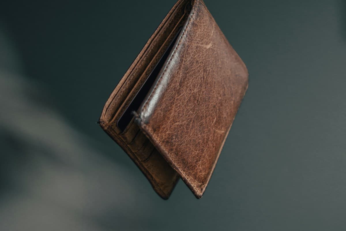 Bellroy Slim Sleeve leather wallet shown in premium caramel leather